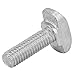 T Type Screw, Industrial Aluminum Profiles Fasteners T Slot Screw Standard for Industrial Equipment Machine Project (45 Type 30pcs M8*25)
