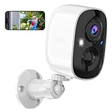 2K UHD Smart Wireless Security Camera Indoor/Outdoor,Battery Powered WiFi Camera with Color Night Vision, Motion Detection, 2-Way Audio, Weatherproof, Cloud/SD Storage for Home Security (2.4GHz Only)