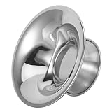 DECHOUS Edelstahl Dessertschale mit Fuß 300 ml Kleine Salatschüssel aus Metall Wiederverwendbarer Eisbecher für Küche Picknick und Vorrat