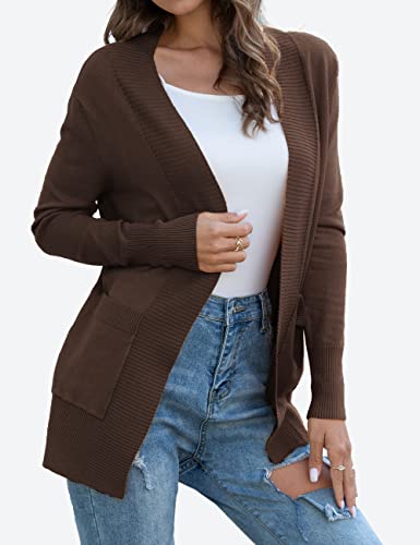 Image of REDHOTYPE Women's Cardigans with Pockets Casual Lightweight Open Front Cardigan Sweaters for Women (S-2XL)