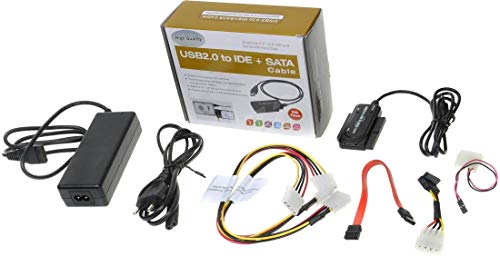 PremiumCord USB 2.0 - IDE + SATA Adapter with Cables and Power Supply