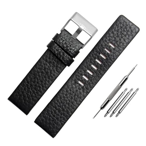 [LUGEMA] fB[[ DZ7256 DZ4344 DZ1657 DZ12 voh C`OC 22 24 26 27 28 30 32 34mm Xgbv uXbgƌ݊̂鋍vvoh(Black silver buckle,