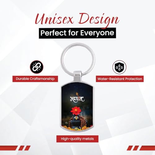 Image of Stylish Metal Keychains with Permanent Glossy Print - Inspirational Quotes & Spiritual Designs - Perfect Key chains for loved ones, Personal Use, Gifts & Return Gifts