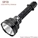 Produktbild SP70 Ultra helle 26650 LED Taschenlampe High Power 5500LM Tactical 18650 Light Cree XHP70.2 Mit ATR 2 Gruppen Ramping (Emitting Color : Without battery)
