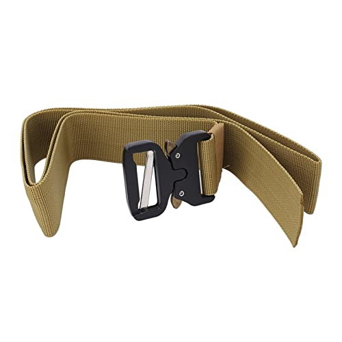 Cinto militar, fivela de liga de zinco masculina respirável de liberação rápida cinto externo para t