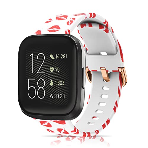 ToVioc Watch Strap for Fitbit Versa 2/ Fitbit Versa/Fitbit Versa Lite No Fading Silicone Replacement Watch Band for Fitbit Versa SE