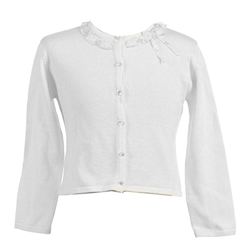 iGirlDress Little Girl's Ruffle Knit Cardigan Jacket Sweater 2-12