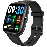 Fixwink Smart Watch for Men Women (Answer/Make Call), 1.83" HD Fitness Tracker with Heart Rate/SpO2/Sleep Monitor, Pedometer, 120+ Sport Modes, IP67 Waterproof, 7-Day Battery, for iOS Android, Black