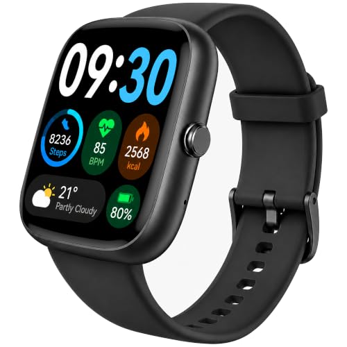 Image of Smart Watch for Men Women, 1.83 inch HD Touchscreen Fitness Tracker, Bluetooth Calling, 110+ Sports Modes, Heart Rate SpO2 Sleep Monitor, DIY Dial