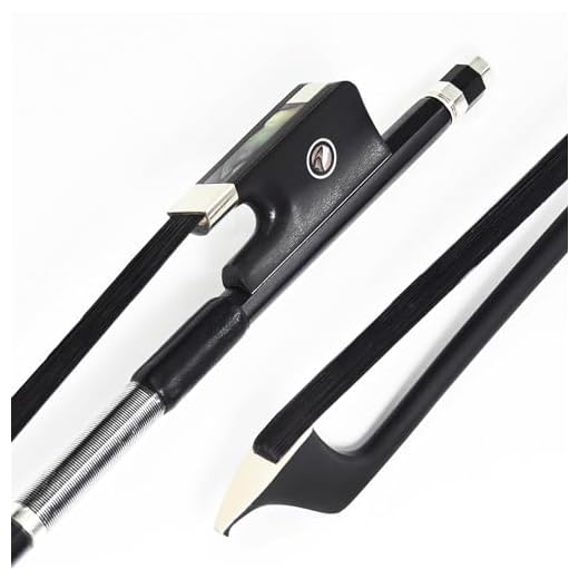 VingoBow 3/4 Size Natural BLACK Mongolia Horsehair Carbon Fiber Cello Bow DEEP and POWERFUL Tone Nice Design Black Color Art No.100CB
