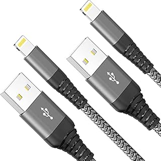 Ofuca iPhone Charger Cable, 2Pack 1.8M/6FT USB Lightning Cable Nylon Braided iPhone Charger Fast Charging & Syncing for iPhone 13 12 Pro Max Mini 11 Pro Max XR XS X 8 7 6 Plus