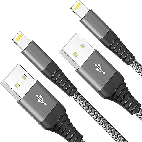 iPhone Charger Cable, 2Pack 1.8M/6FT USB Lightning Cable Nylon Braided iPhone Charger Fast Charging & Syncing for iPhone 13 12 Pro Max Mini 11 Pro Max XR XS X 8 7 6 Plus Cover