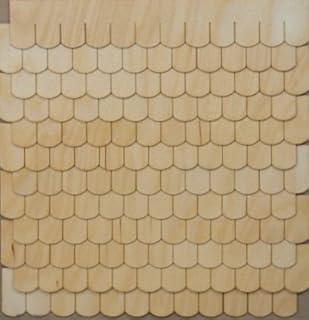 Greenleaf Miniature Fishscale Shingle Strips for Your Dollhouse