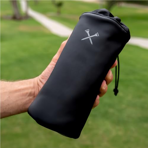 Blue Tees Golf GPS Case Compatible with Player+ GPS Speaker - Soft Carrying Protective Case with Drawstring Closure & Metal Cord Lock, Equipped with Carabiner Clip (Case Only) - Thumbnail 6