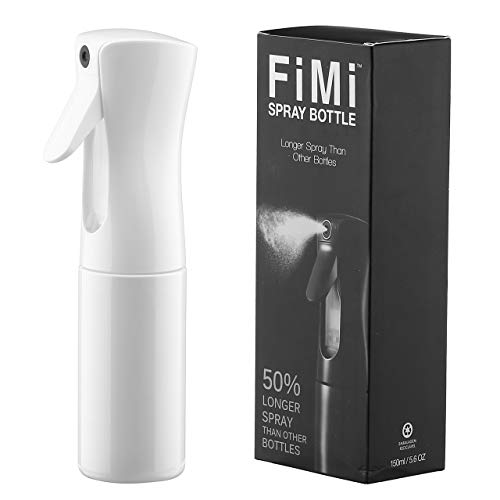 CCbeauty Fine Mist Spray Bottle,5 Oz/150ml Empty Hair Spray Bottle Barber Mist Sprayer Bottle for Curly Hair, Hair Cutting, Hair Styling, Houseplant, Cleaning,White