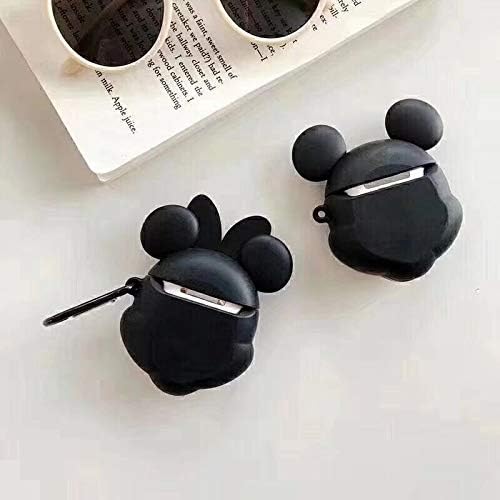 Cocomii 3D AirPods Case - 3D Cartoon - Slim - Lightweight - Matte - Keychain Ring 3D Cartoon Characters Cartoon - Luxury Aesthetic Headphone Case Cover Compatible with Apple AirPods (Minnie Face)
