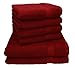 Produktbild Betz Premium Handtuch-Set - 6 teiliges Handtücher-Set - 2X Duschtücher - 4X Handtücher - 50x100 cm - rubinrot
