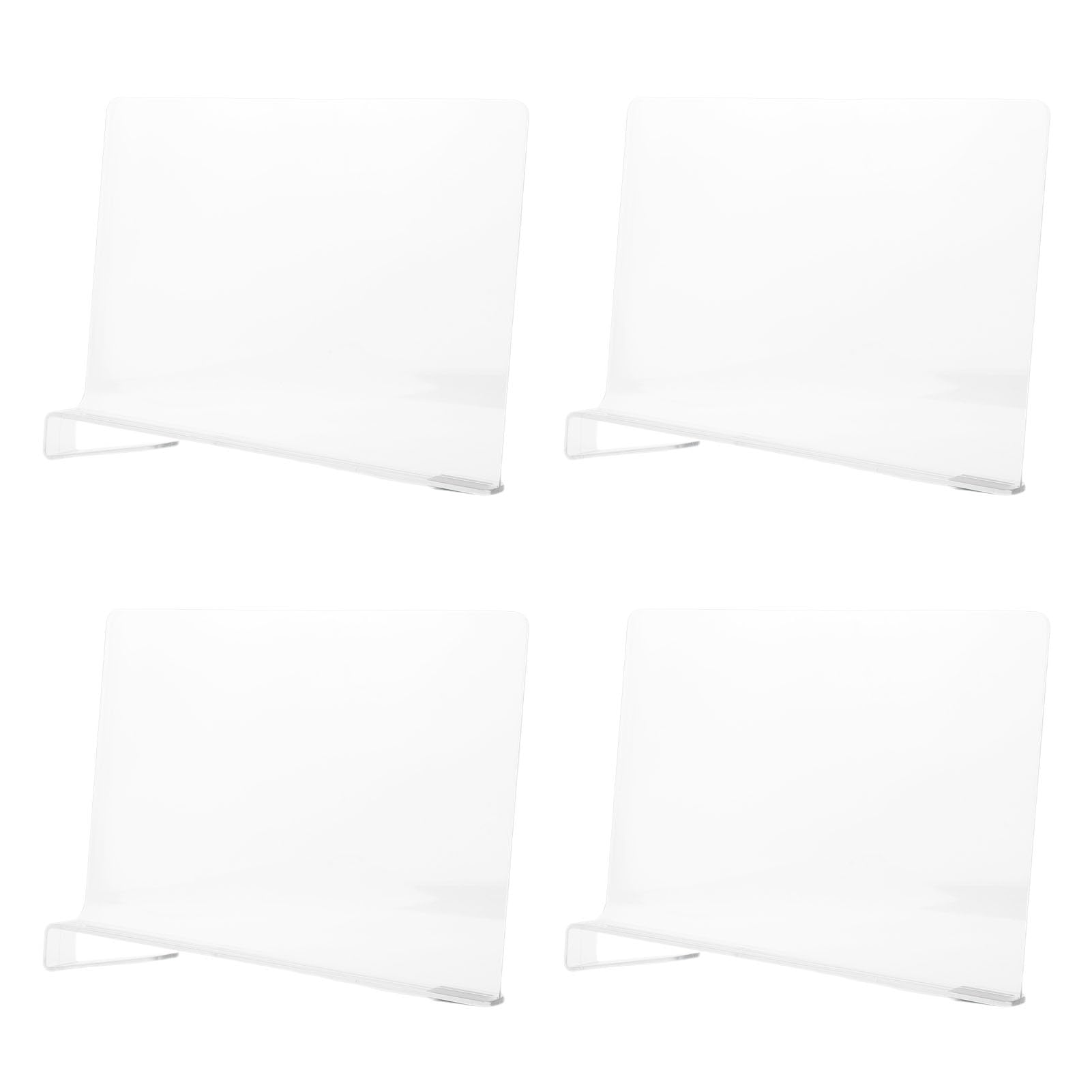 Divisor de Estante de Armario Transparente Pet con Construcción Transparente Resistente para Organizar Armario, Estantes para Libros, Almacenamiento de Bolsos