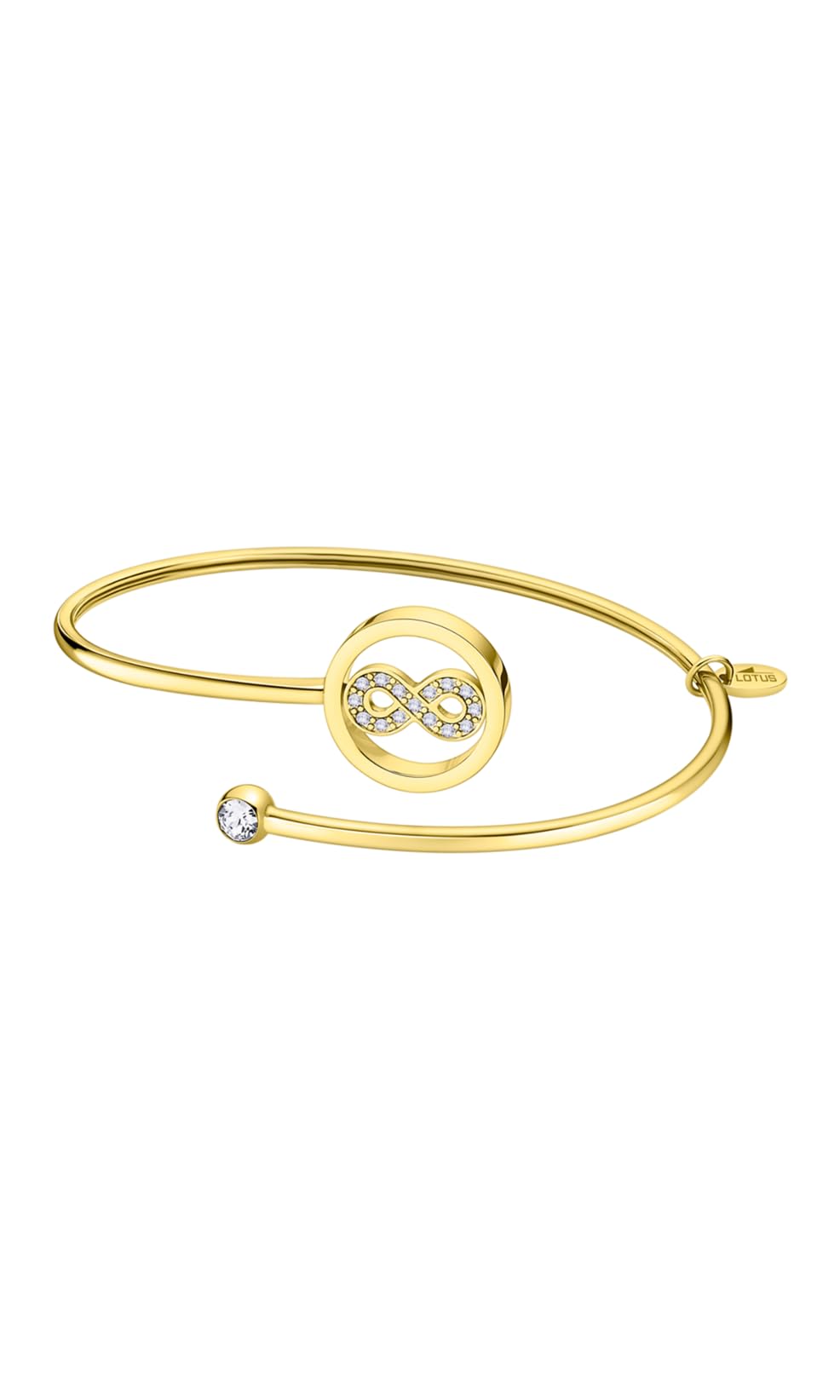 LOTUS STYLE Pulsera Acero Inoxidable Mujer LS2169-2/9 - Sofisticado Brazalete con Pulido y Acabado Refinado - Pulsera Dorada 6,1 cm - Regalo de Cumpleaños - Aniversario - Ocasiones Especiales