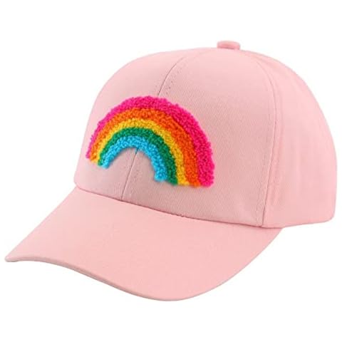 Julerwoo Kids Girls Rainbow Baseball Cap Cover