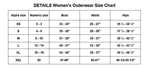 Details Women's Zip Front Hooded Anorak Jacket, White Hot, L