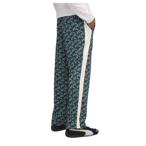 PUMA Mens T7 Graphic Relaxed Pants Casual - Green4