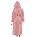 Prime Big Deal Days Womens Hooded Bathrobe Fashion Luxurious Thick Flannel Fleece Sherpa Shaggy Bathrobe Spa Robe with Pockets Pink