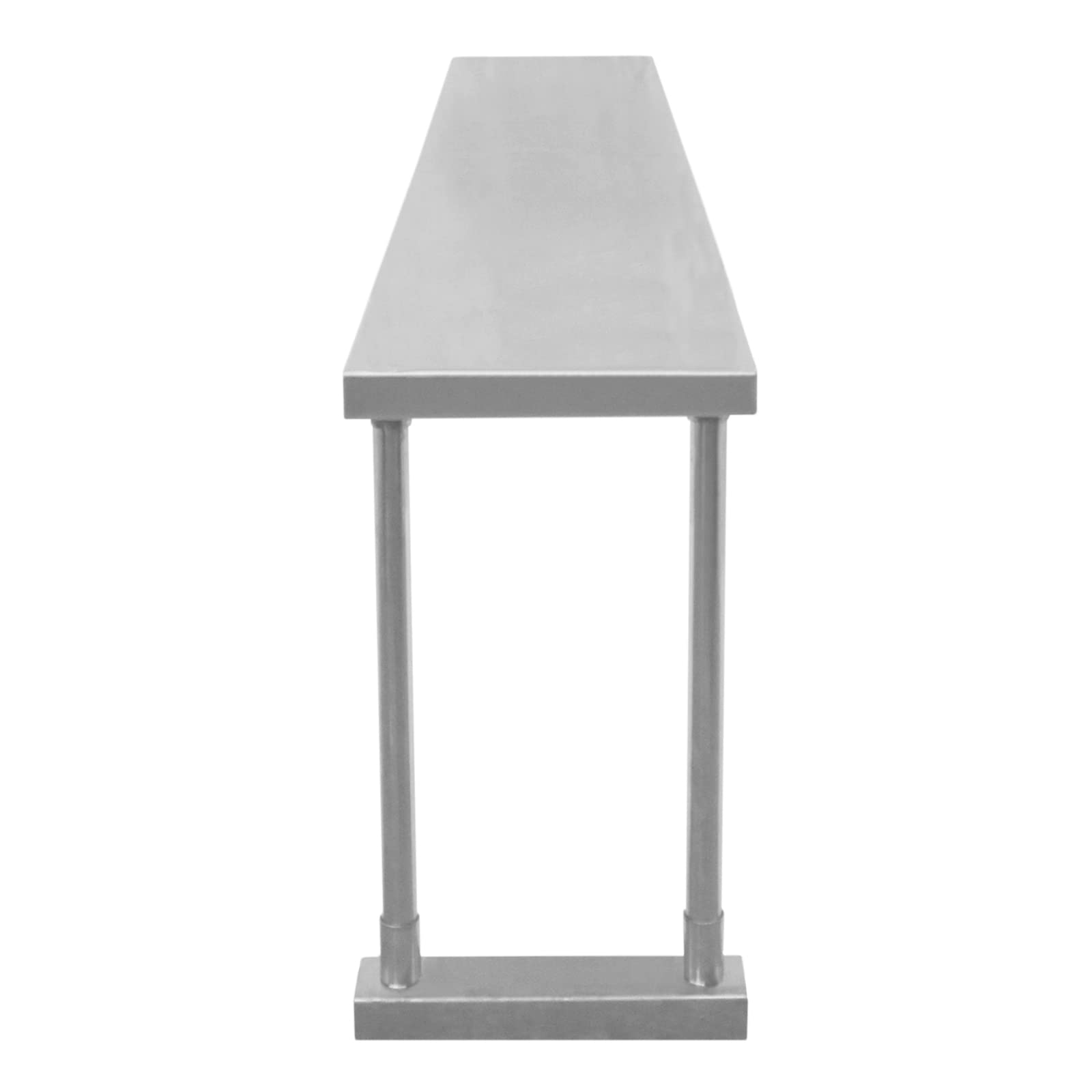 Sobremesa de Cocina Comercial de 304 Acero Inoxidable Estante de 1 Nivel Mesa de Catering Sólo para Preparación de Comida Industrial Capacidad 100kg por Estante 150x30x45cm Kit de Fijación Gratis