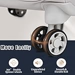 3 Piece Softside Luggage Sets – Lightweight Durable Suitcase with 360° Silent Spinner Wheels & Retractable Handle, Softshell Carry On for Business/Family Travel (20in/24in/28in) - Image 3