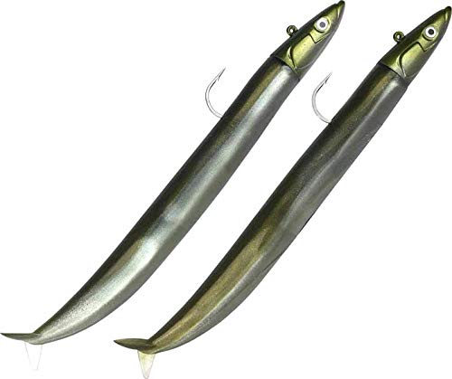 FiiishDouble Combo Off Shore Crazy Sand Eel - 12cm - 15g - Kaki - CSE528