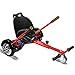 Qoovi Cool Mini Hoverboard Kart Accessories Adjustable for -All Heights- All Ages-Two Wheel Self Balancing Scooter -Compatible with All Hoverboards,Like A GO-Kart(Red)(Not Included Balance Board)