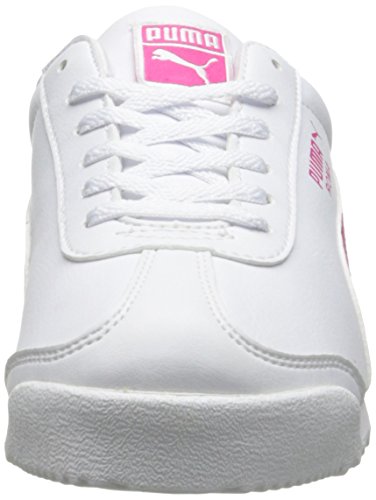 PUMA Roma Basic Kids Sneaker (Toddler/Little Kid/Big Kid) , White/Fuchsia Purple, 9.5 M US Toddler2