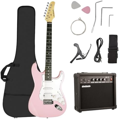Soulmate 39 Inch Full Size Electric Guitar Starter Kit for Beginn...