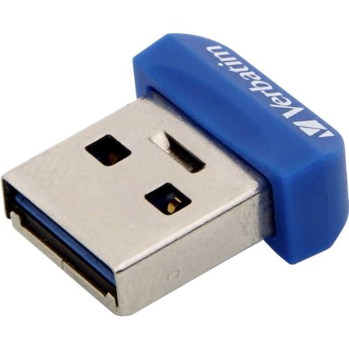 Image of Verbatim Nano 98711 USB 3.2 Flash Drive 64GB Ultra-Compact Pen Drive with High-Speed Data Transfer for Laptop, PC & Car Audio Systems, Black