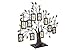 Klikel Family Tree Picture Frame Display with 10 Hanging Picture Photo Frames | Large 20 x 18 Metal Tree | 10 Ornamental 2x3 Frames