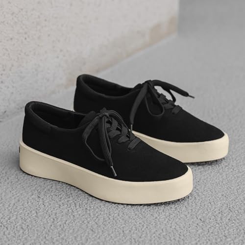 Men's Lace - Up Platform Sneakers, Stylish Casual Footwear - Ideal for Urban Strolls, Weekend Hangouts & Daily Commutes3