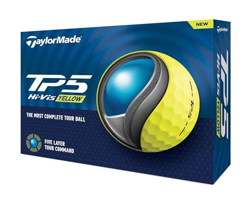 テーラーメイド(TAYLOR MADE) TMJ24 TP5 YLW JPN 12個入り ティーピーファイブ イエロー ゴルフボール 2024年モデル イエロー（Amazon）