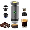 Irishom 3 in 1 Macchina per Il caffè elettrica Portatile, Mini Funziona con Capsule e caffè macinato, 15 Bar & Freddo e riscaldante per Auto, casa, Viaggio