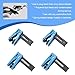 winterrock 4PCS Brake Line Clamp, Brake Oil Line Guard, Brake Line Plug Automatic Fluid Stop Clamp Set, Universal for Most Cars (Blue)