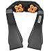 ESSEASON Masajeador de Espalda Shiatsu - 16 Nodos Masajeador Cervical con 3D Amasamiento Profundo Rotación y Función de Calor, Relajación para Cuello y Hombros - Casa Oficina Coche (A-Negro)