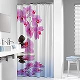 Dobladillo inferior con peso Sealskin Spa Cortina de ducha 180x200 cm Poliéster Multicolor