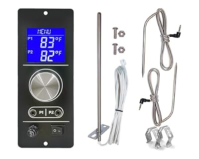 Meatender Gen 2 Retro Fit Non-WiFi PID Pellet Grill Controller Replacement for Camp Chef Pellet Grill (PG24-82) Models of Pursuit 20, SG24, XT24, DLX24, SG 30, SGX36, DLX36, & Temperature Probes Kits