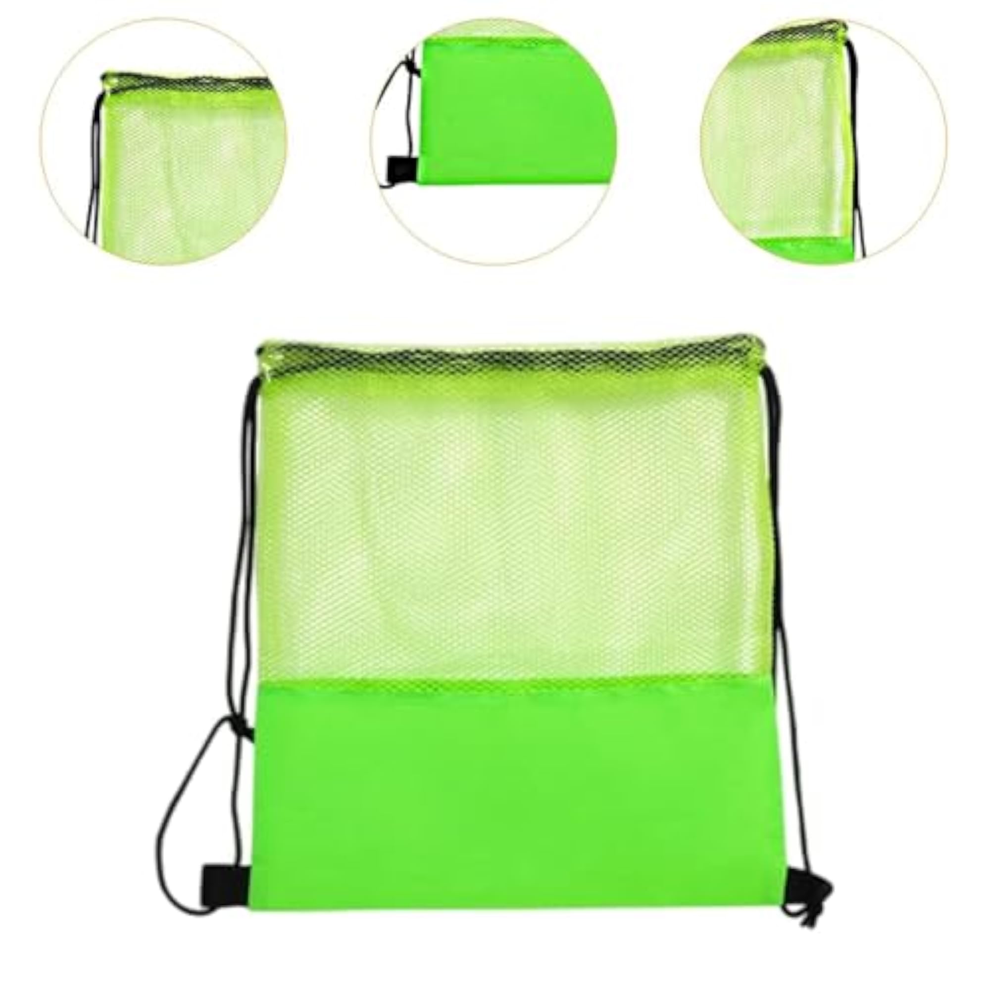 Portable Drawstring Basketball Backpack, Green
