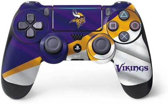 Skinit Decal Gaming Skin Compatible with PS4 Pro/Slim Controller - Officially Licensed NFL Minnesota Vikings Design