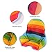 twoworld High Chair Cushion for Antilop Highchair, Baby High Chair Seat Cover Liner Mat Pad Cushion for Antilop High Chair Water Resistant (Rainbow Striped)