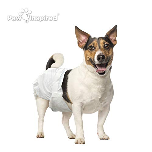 image for Paw Inspired 32ct Disposable Dog Diapers | Female Dog Diapers Ultra Pr