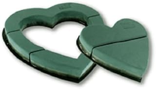Oasis Heart Shape Floral Foam with Suppotive Stand for Flower Decoration Birthday, Anniversary Valentine Fresh & Artificail Flowers (1 No) Green Open & Close Heart Floral Foam (17" & 10.5")-picture-22