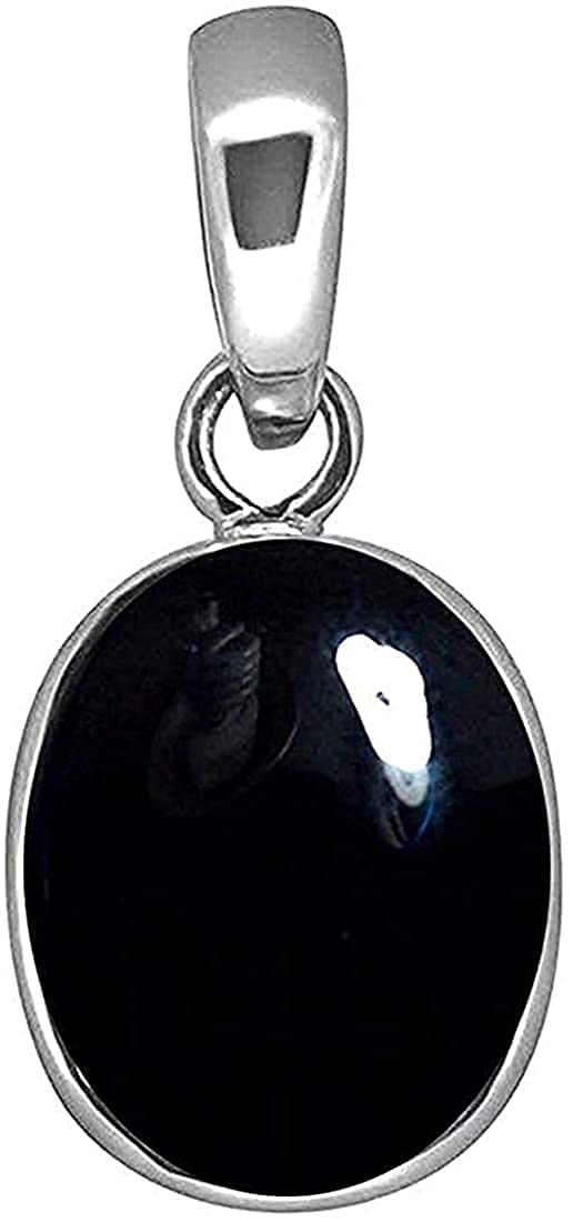 ANUJ SALES 12.25 Ratti 11.25 Carat Black Sulemani Hakik Silver Plated Pendant AAA+ Quality Natural Sulemani Hakik/Hakeek Loose Gemstone for Womens and Mens (B0BYVX1LWJ) Amazon Price History, Amazon Price Tracker