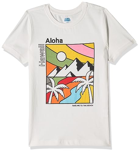 Image of Amazon Brand - Jam & Honey Boys 100% Cotton Printed Half Sleeves T-Shirt | Age 2-12 Years