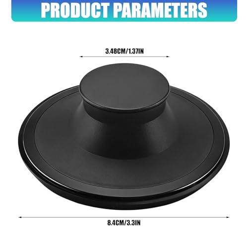 Tapones de desagüe de goma fuerte, paquete de 2 unidades, aptos para desagües estándar de 3,5 pulgadas y modelos InSinkErator STP/STPPL, para uso diario en fregaderos miniatura 6